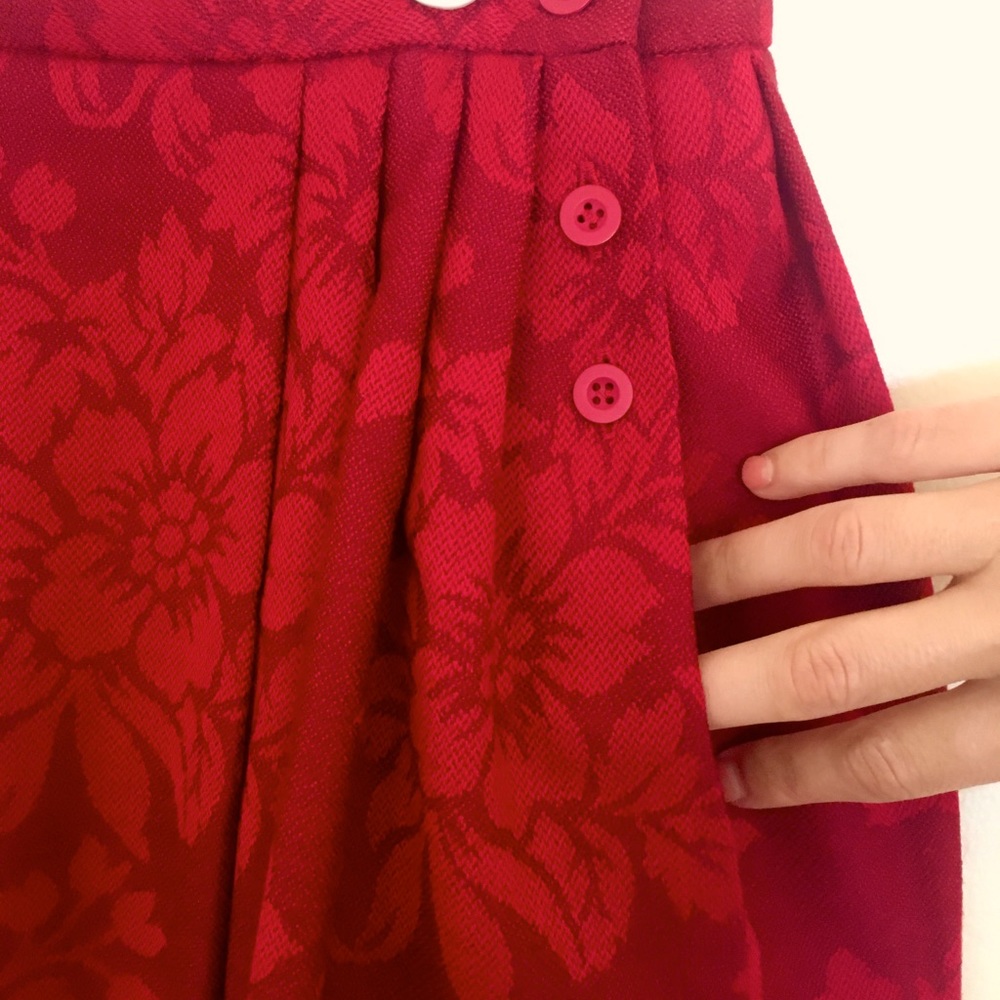 Vintage Jaeger Brand %100 Wool A-line Skirt Size S